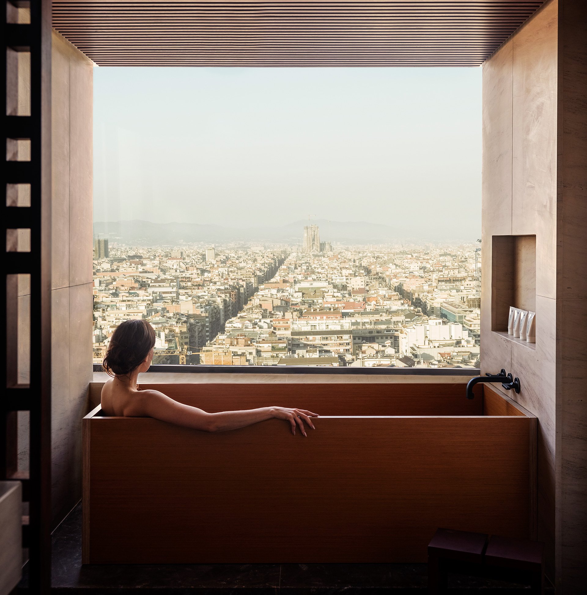 Nobu Hotel Barcelona Bathroom View